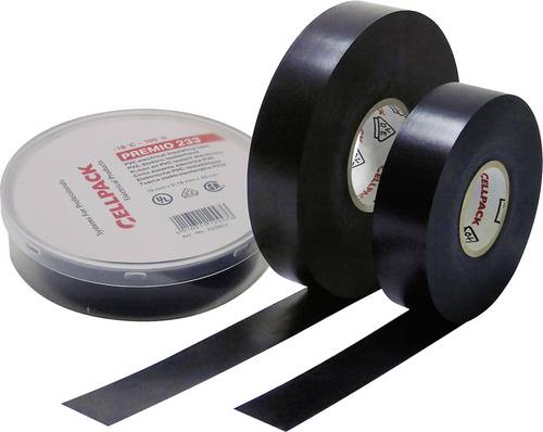 CellPack 223607 Isolierband Premio 233 Schwarz (L x B) 20 m x 19 mm 1 St.
