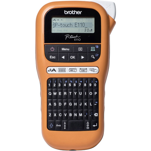 Brother P-touch E110 Beschriftungsgerät Geeignet für Schriftband: TZe 3.5 mm, 6 mm, 9 mm, 12mm