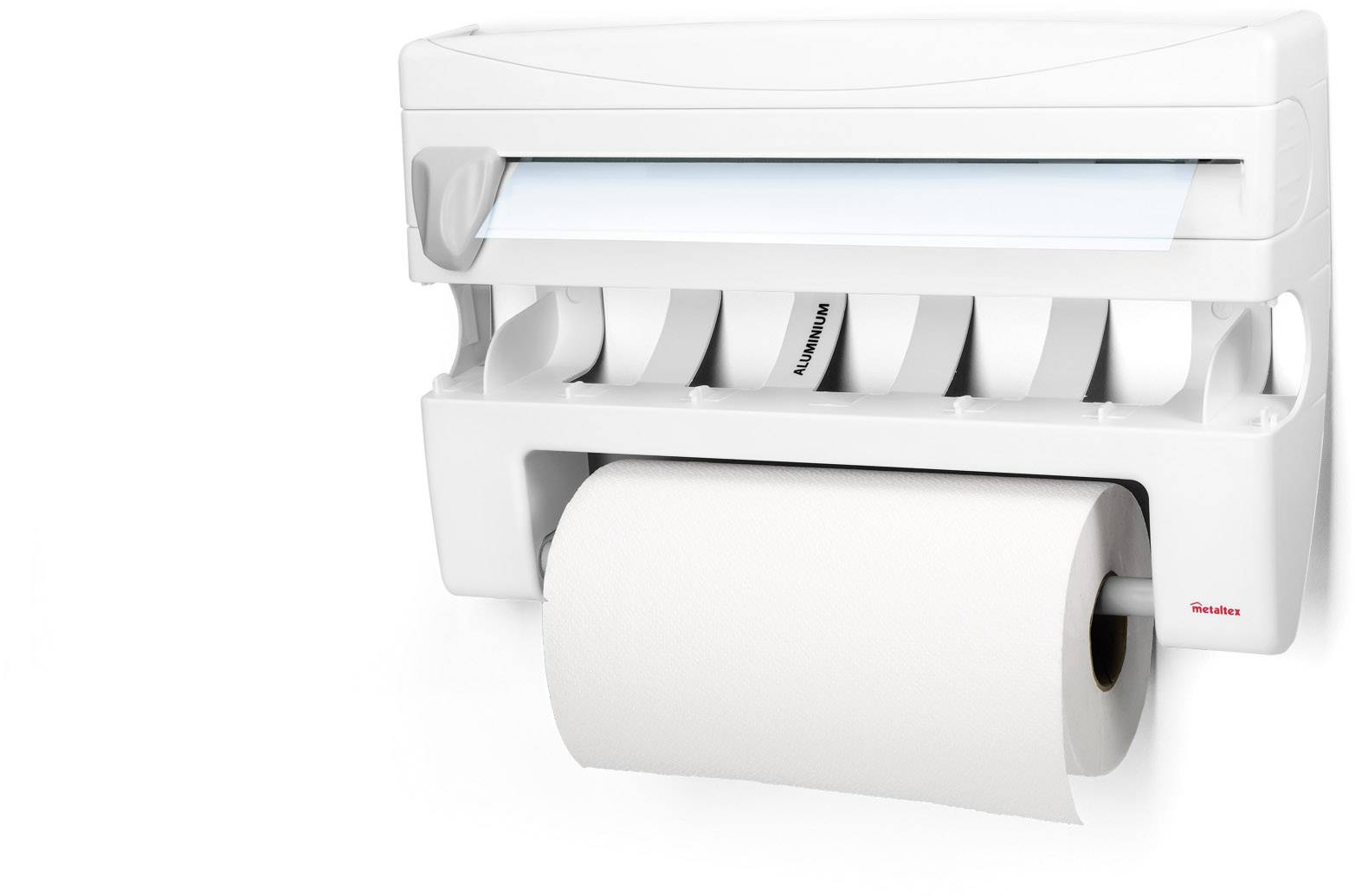 Metaltex 254410084 Roll`n Roll Küchenrollenspender weiss