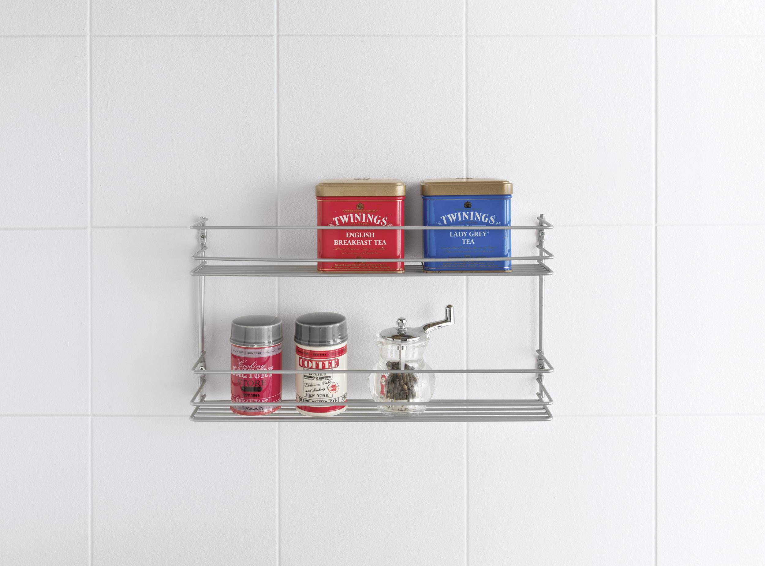 Metaltex 364632039 Metaltex Pepito Gewürzregal 2 Etg. Polytherm 36x8x19 cm