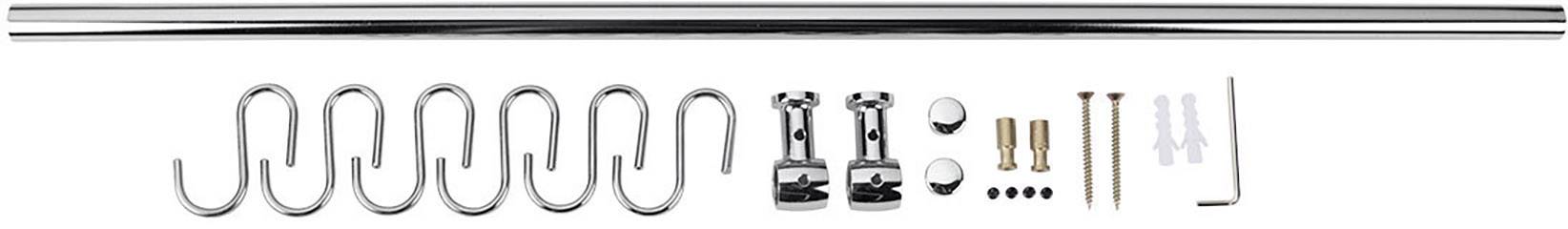 Metaltex Lonardo Relingleiste 58 cm, mit 6 Haken verchromt