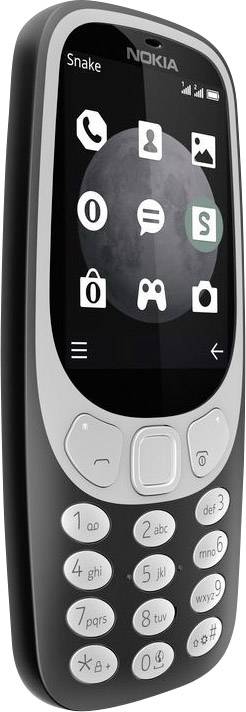 Nokia 3310 3G Dual-SIM-Handy Kohle