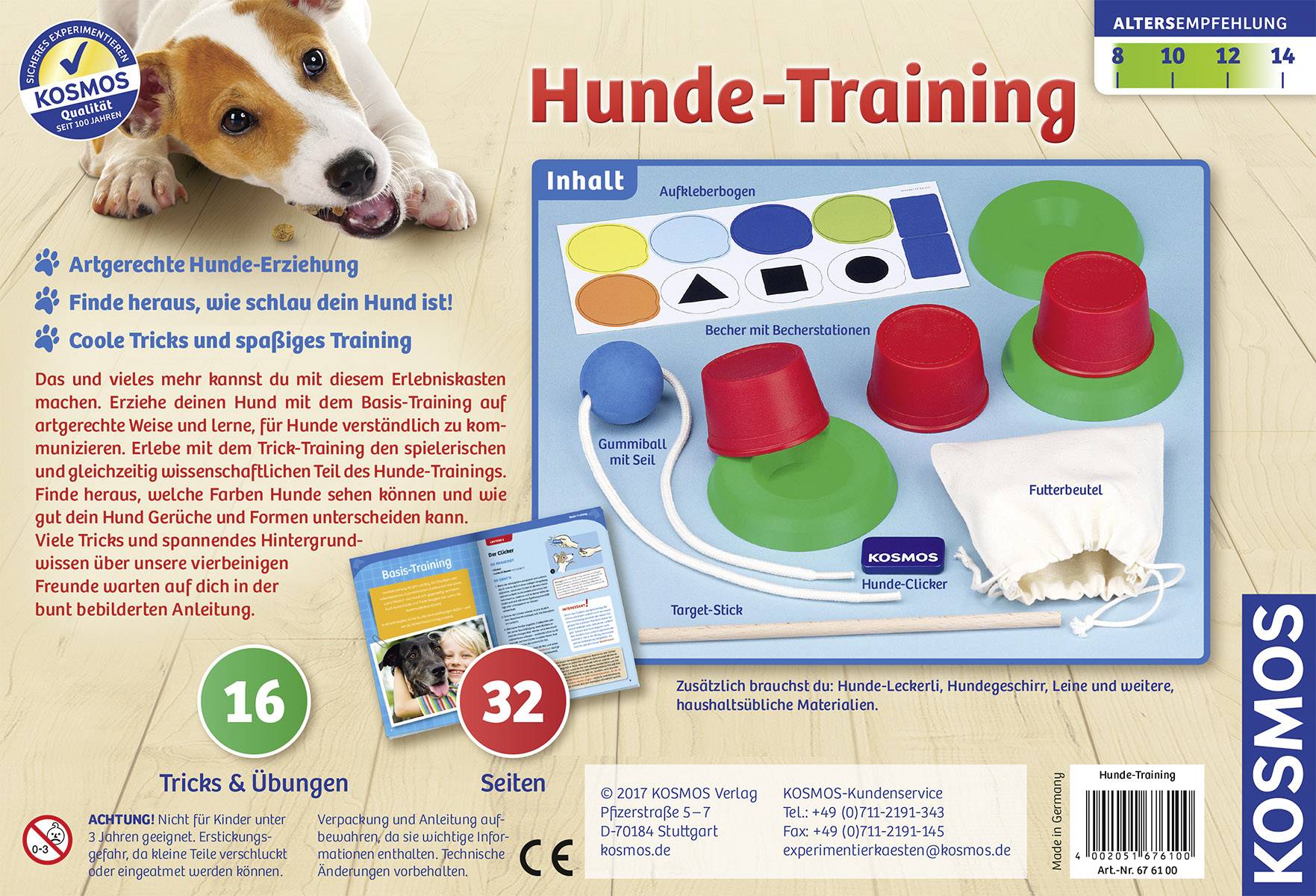 Kosmos 676100 Hunde-Training Mitbring Experimente, Erste Experimente Experimentierkasten ab 8 Jahre