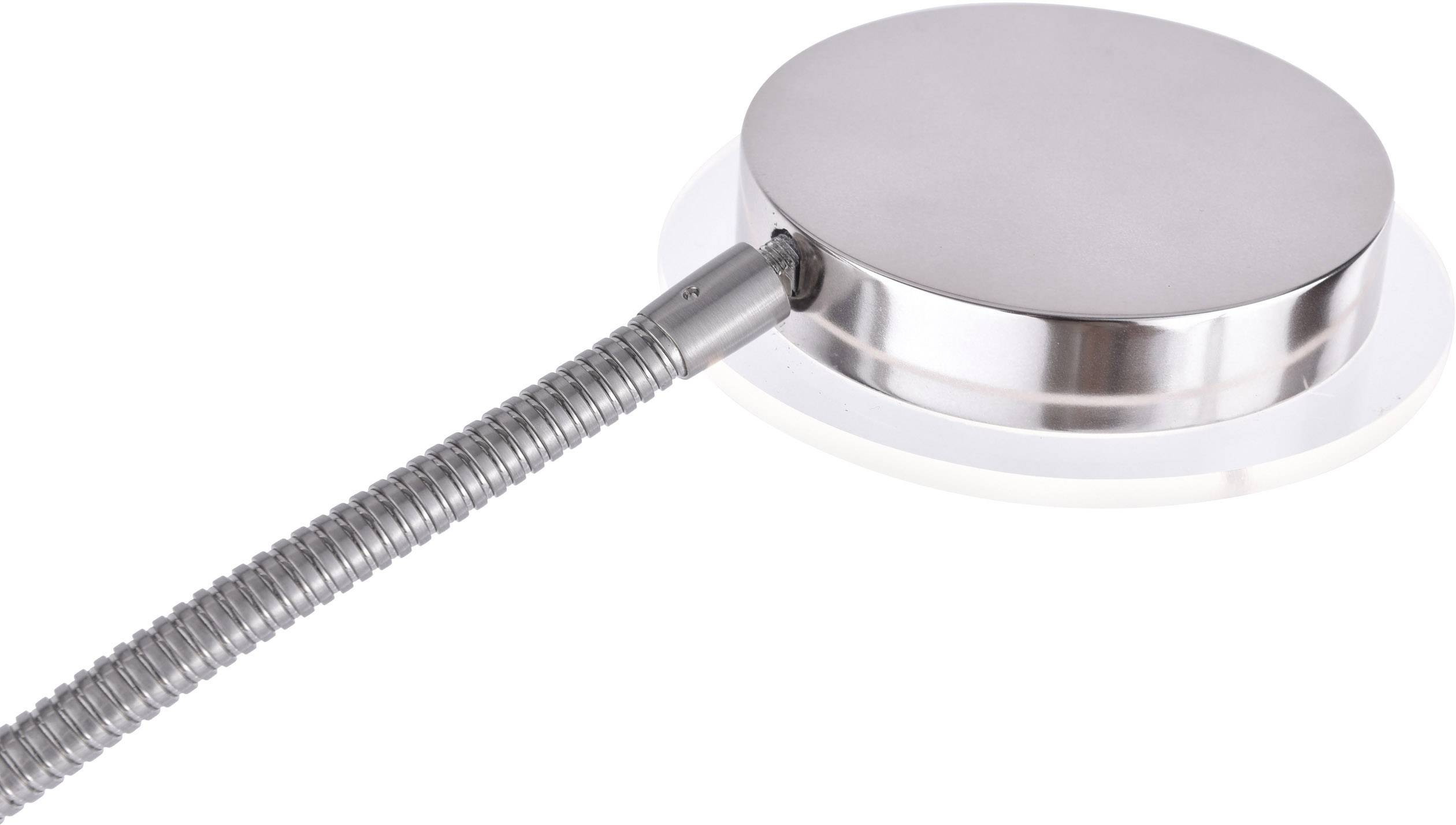 Just Light Hans LED-Deckenfluter mit Leselampe LED 26 W Stahl