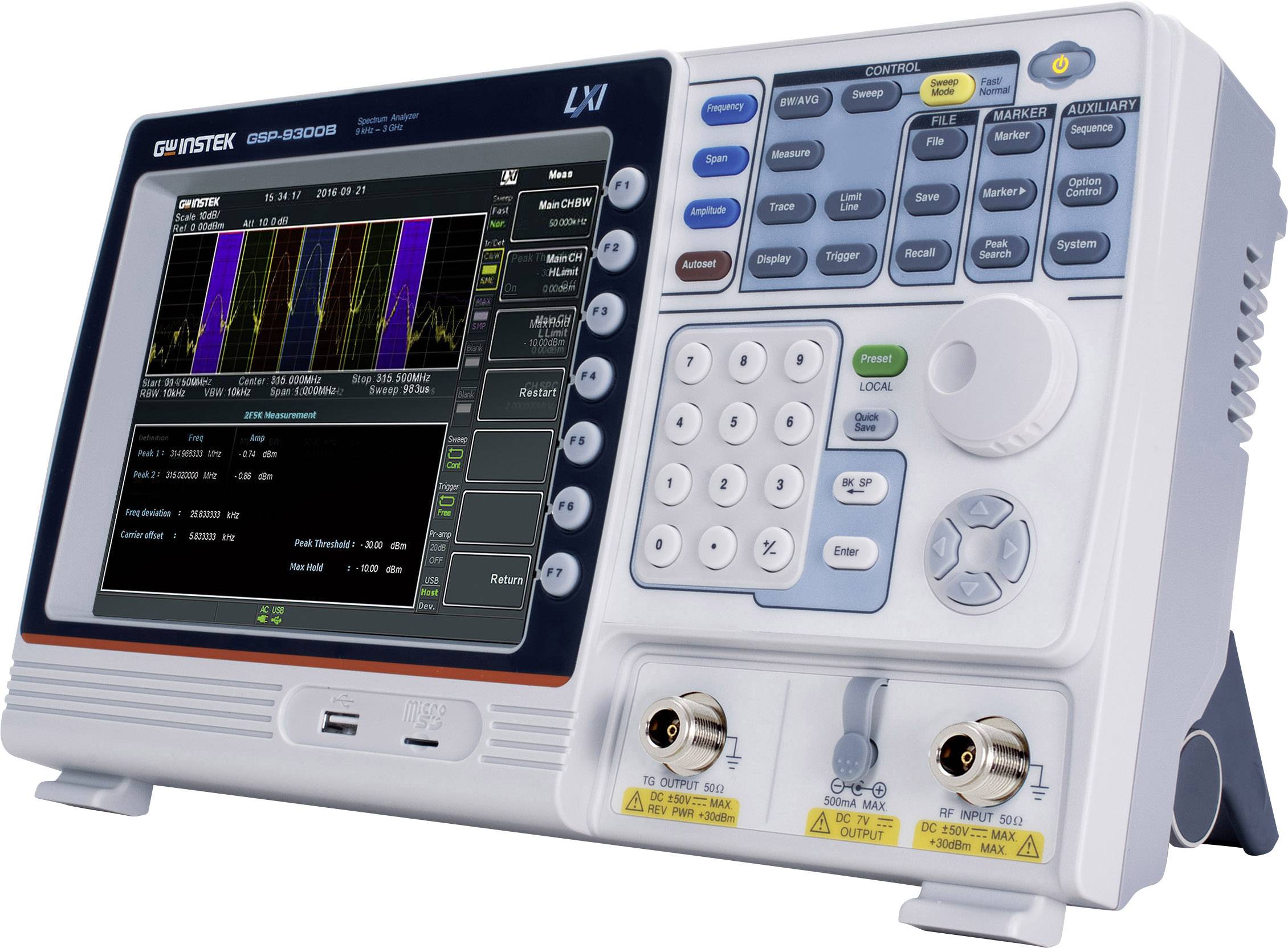 GW Instek GSP-9300BTG Werksstandard (ohne Zertifikat) 3GHz