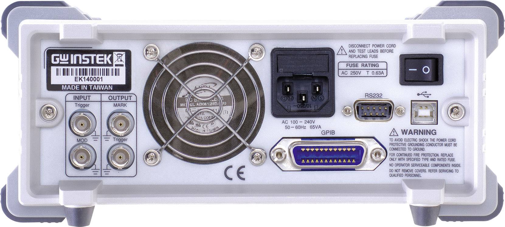 GW Instek AFG-3051 Funktionsgenerator netzbetrieben 1 µHz - 50MHz 2-Kanal Arbiträr, Sinus, Dreieck, Rechteck, Rauschen, Puls