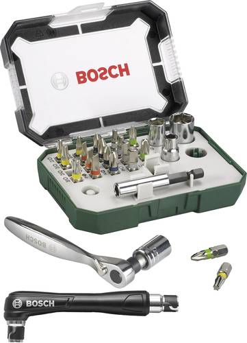 Bosch Accessories Promoline 2607017392 Bit-Set 27teilig Schlitz, Kreuzschlitz Pozidriv, Kreuzschlit