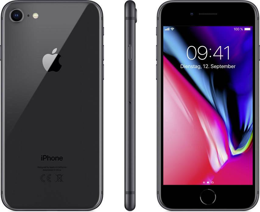 Apple iPhone 8 iPhone 64GB 4.7 Zoll (11.9 cm) 12 Mio. Pixel Spacegrau