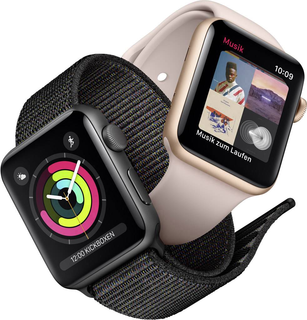 Apple Aluminiumgehäuse Space Grau Sport Band Schwarz