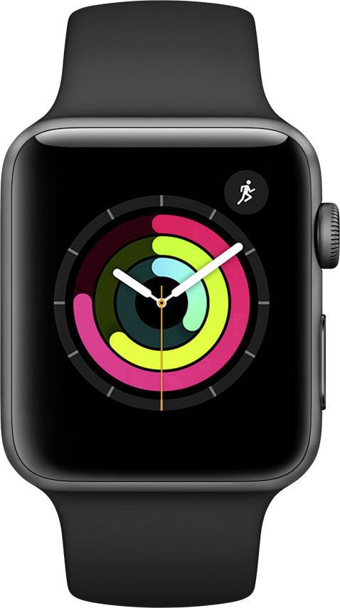 Apple Aluminiumgehäuse Space Grau Sport Band Schwarz