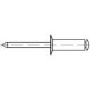 TOOLCRAFT 160225 Offene Blindniete (Ø x L) 4 mm x 12 mm Aluminium Stahl 500 St.