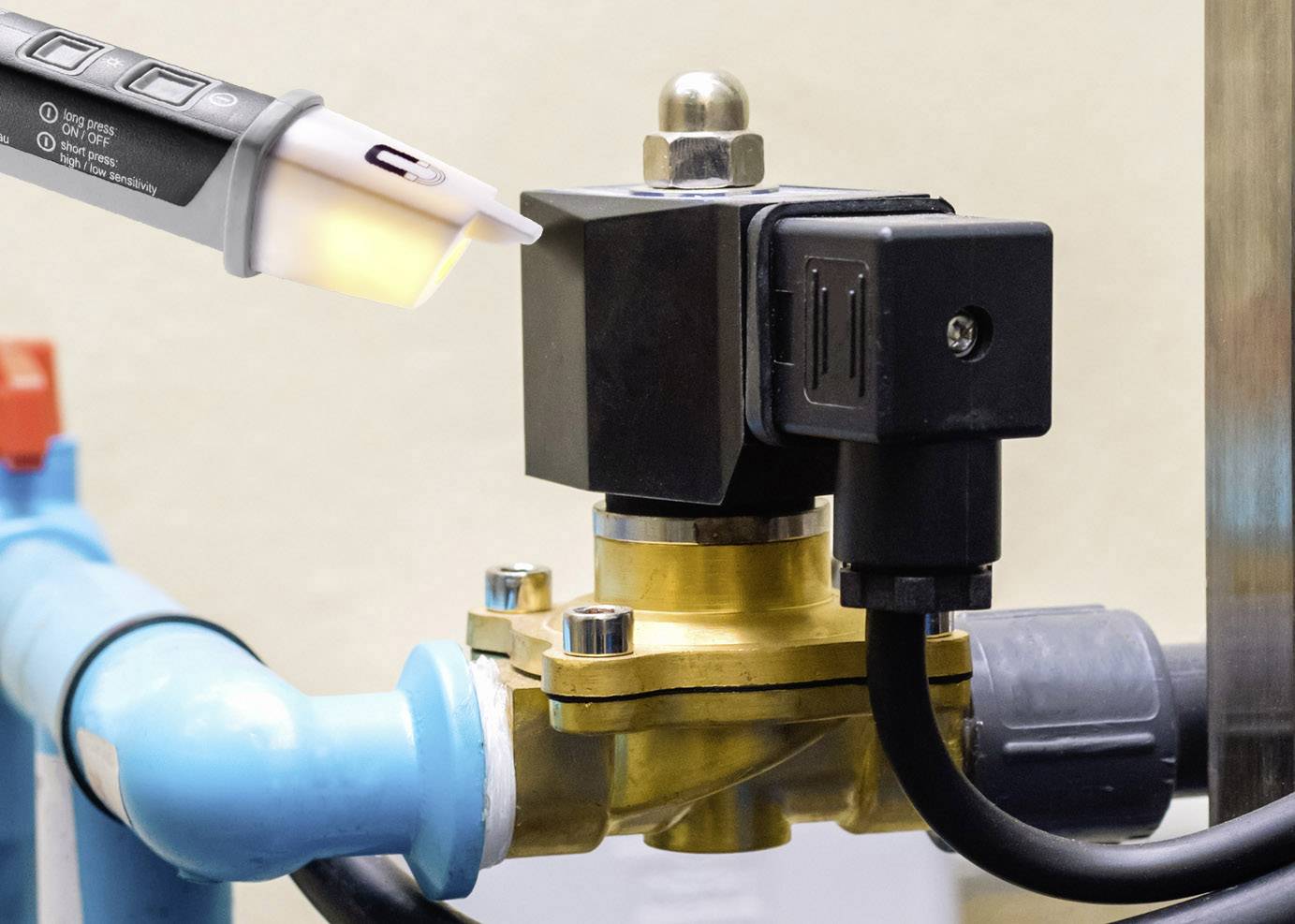 VOLTCRAFT MS-520 Berührungsloser Spannungsprüfer CAT IV 1000V LED, Akustik