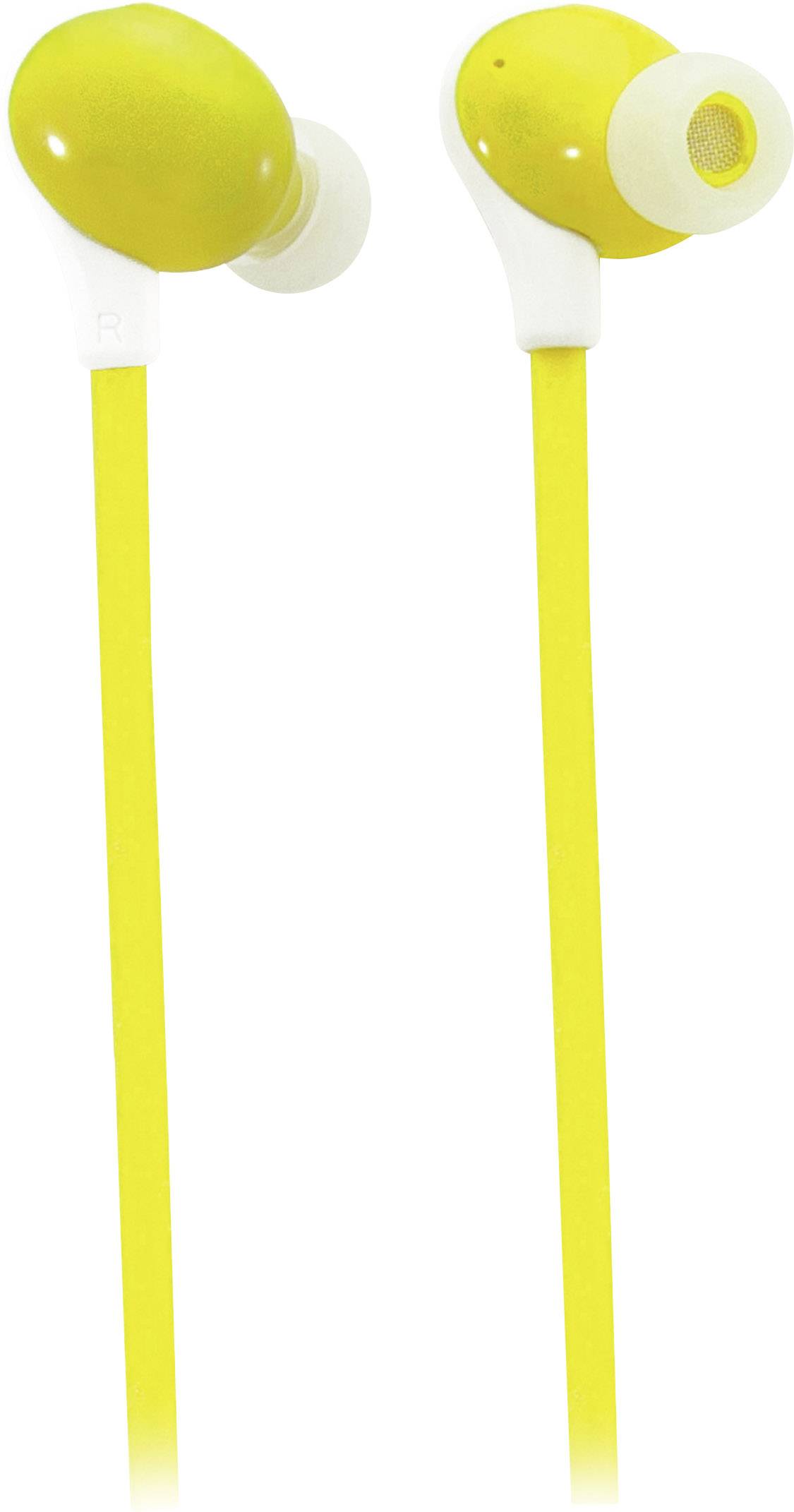 Caliber Audio Technology  Bluetooth®  Stereo-Headset In Ear Headset, Lautstärkeregelung Gelb