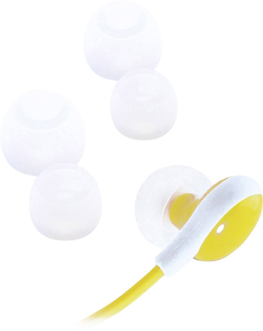 Caliber Audio Technology  Bluetooth®  Stereo-Headset In Ear Headset, Lautstärkeregelung Gelb