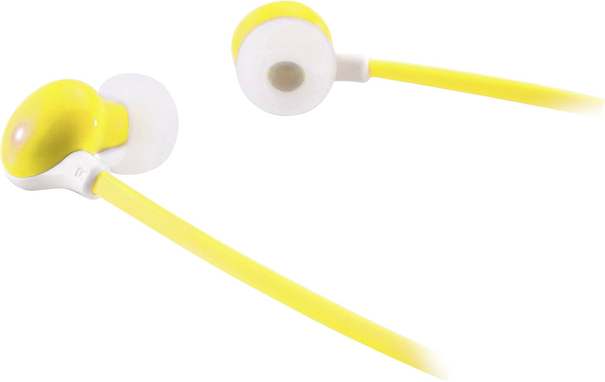 Caliber Audio Technology  Bluetooth®  Stereo-Headset In Ear Headset, Lautstärkeregelung Gelb