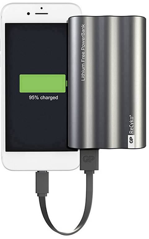 GP Batteries Travo Safe 4H03 Powerbank 3800 mAh NiMH Anthrazit