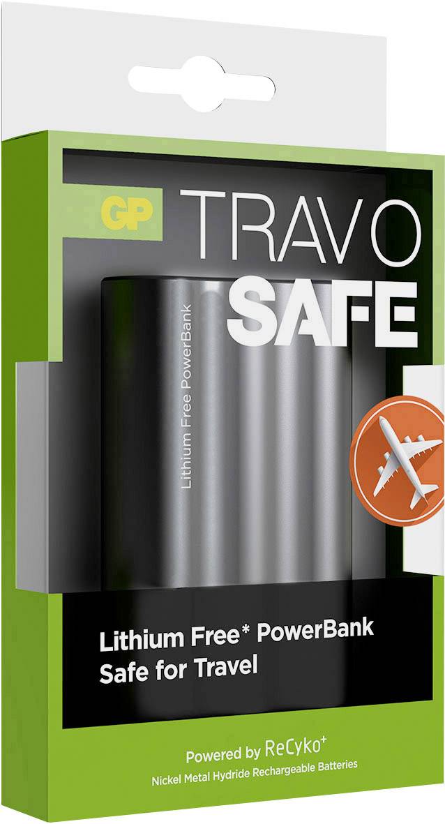 GP Batteries Travo Safe 4H03 Powerbank 3800 mAh NiMH Anthrazit