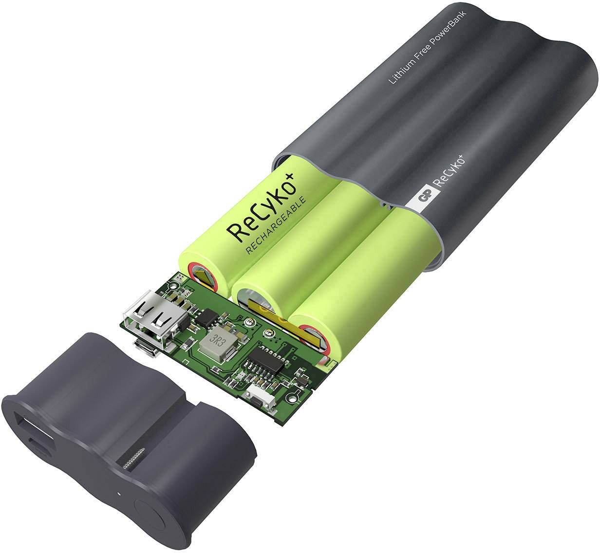 GP Batteries Travo Safe 4H03 Powerbank 3800 mAh NiMH Anthrazit