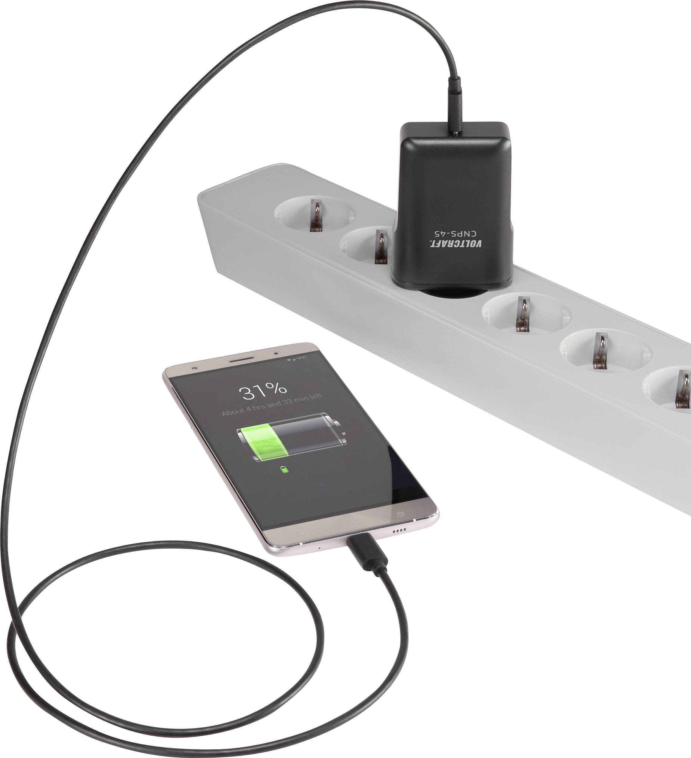 VOLTCRAFT CNPS-45 USB Ladegerät 45W 1x USB-C® Innenbereich USB Power Delivery (USB-PD)