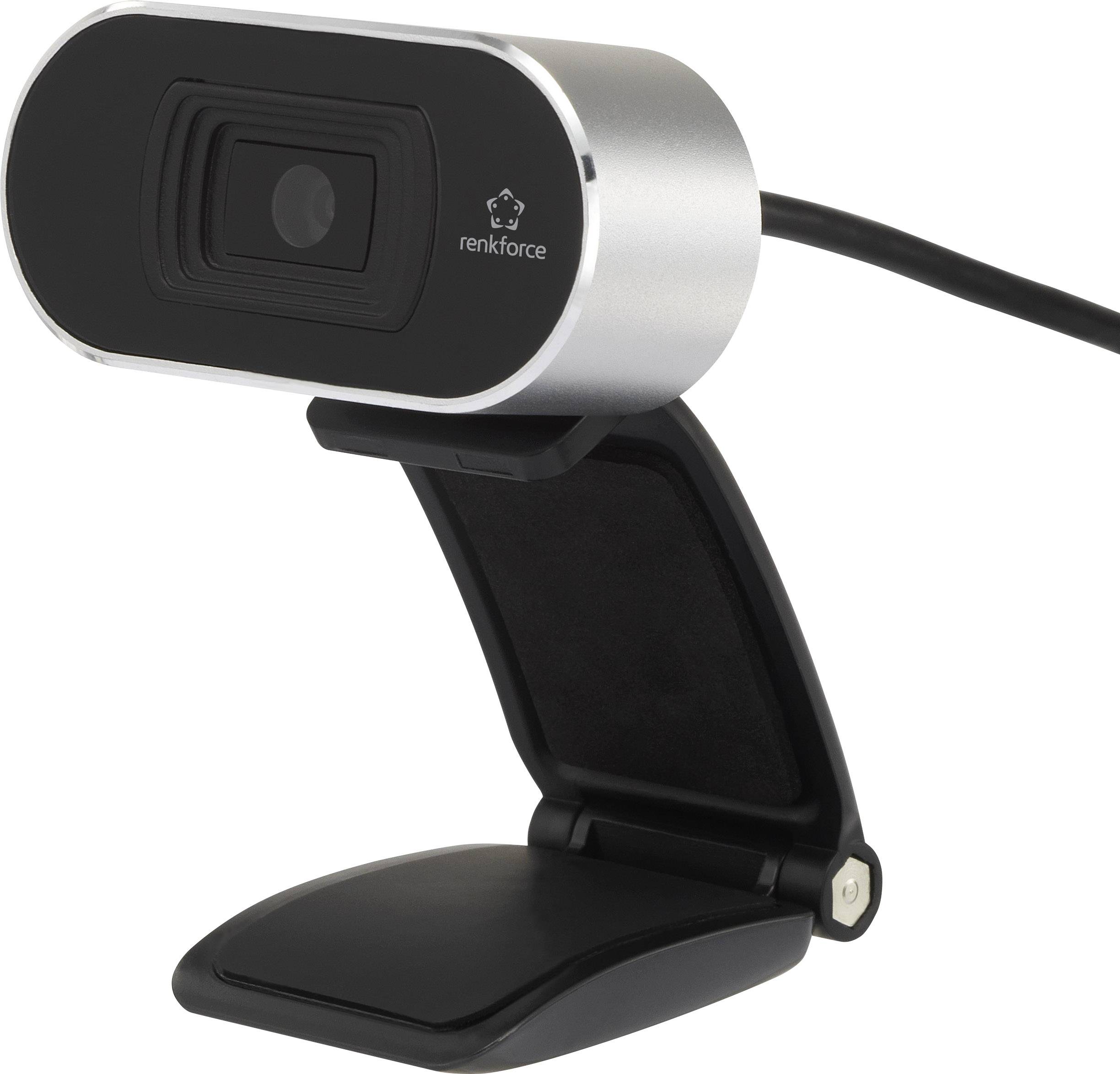 Renkforce RF-WC-1080P Full HD-Webcam 1920 x 1080 Pixel Klemm-Halterung