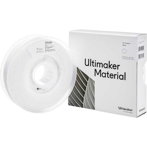 Ultimaker PCA - M3577 White 750 - 212674 Filament PC (Polycarbonat) 2.85mm 750g Weiß 1St.