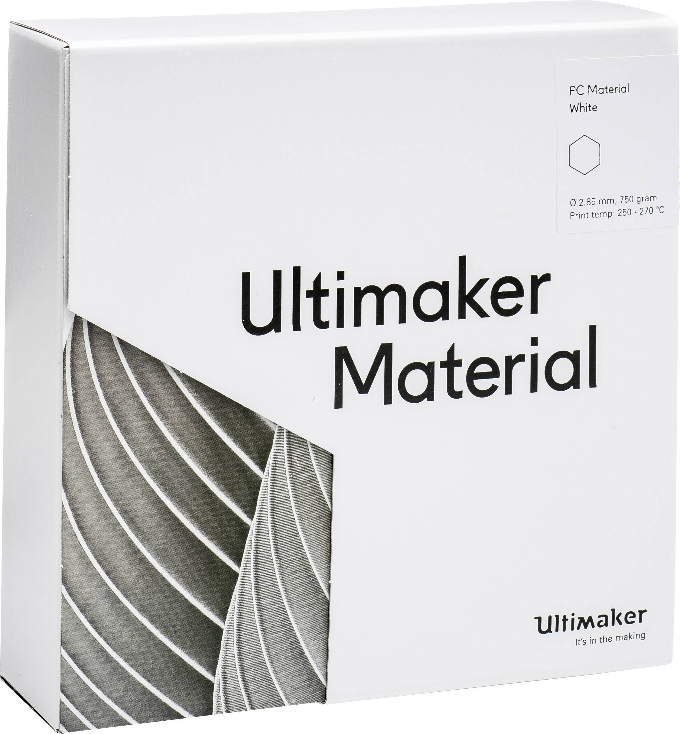 Ultimaker PCA - M3577 White 750 - 212674 Filament PC (Polycarbonat) 2.85mm 750g Weiß 1St.