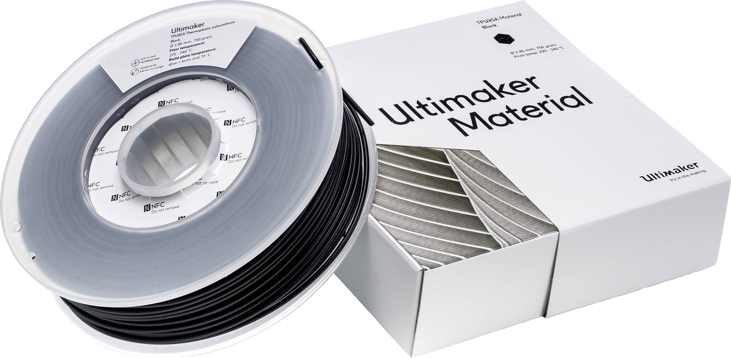UltiMaker TPU - M0369 Black 750 - 215194 Filament TPU semiflexibel 2.85 mm 750 g Schwarz 1 St.