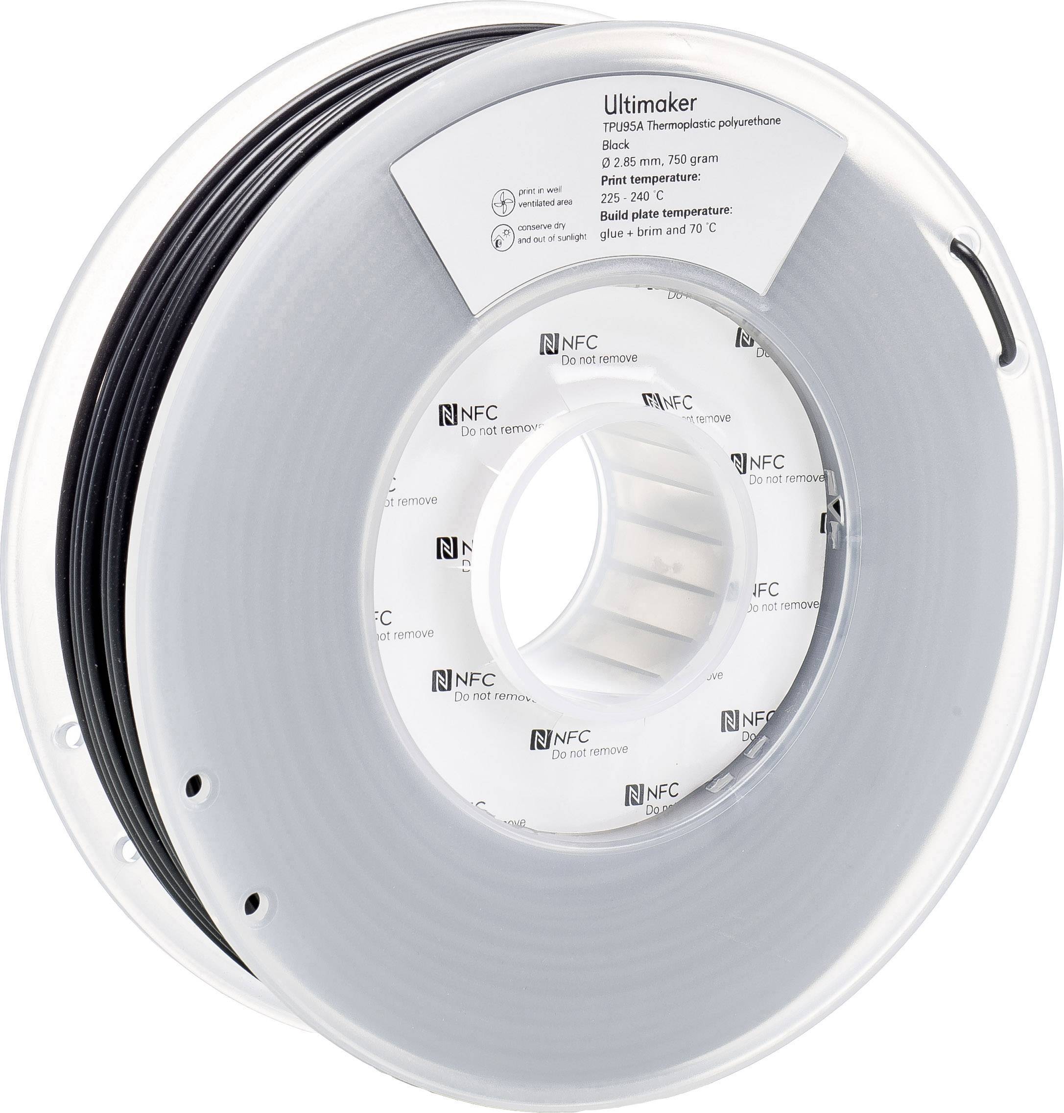 UltiMaker TPU - M0369 Black 750 - 215194 Filament TPU semiflexibel 2.85 mm 750 g Schwarz 1 St.