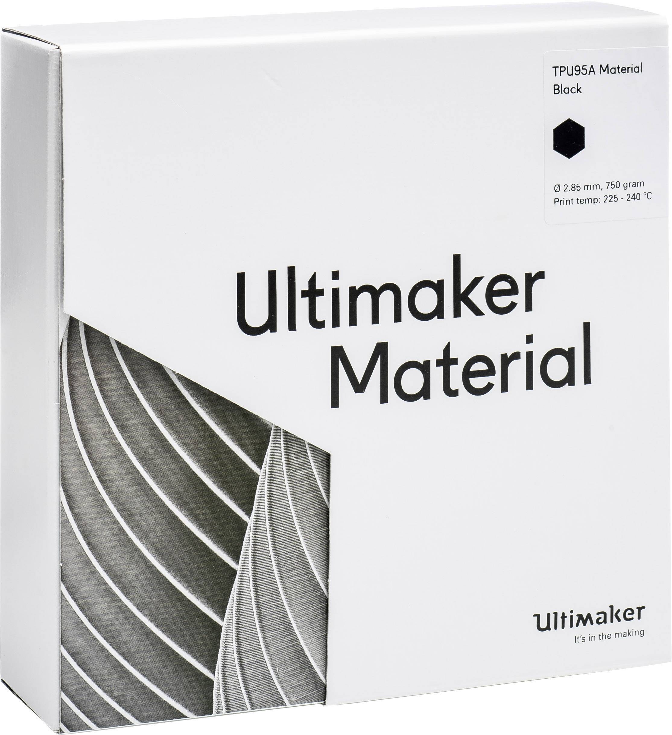 UltiMaker TPU - M0369 Black 750 - 215194 Filament TPU semiflexibel 2.85 mm 750 g Schwarz 1 St.