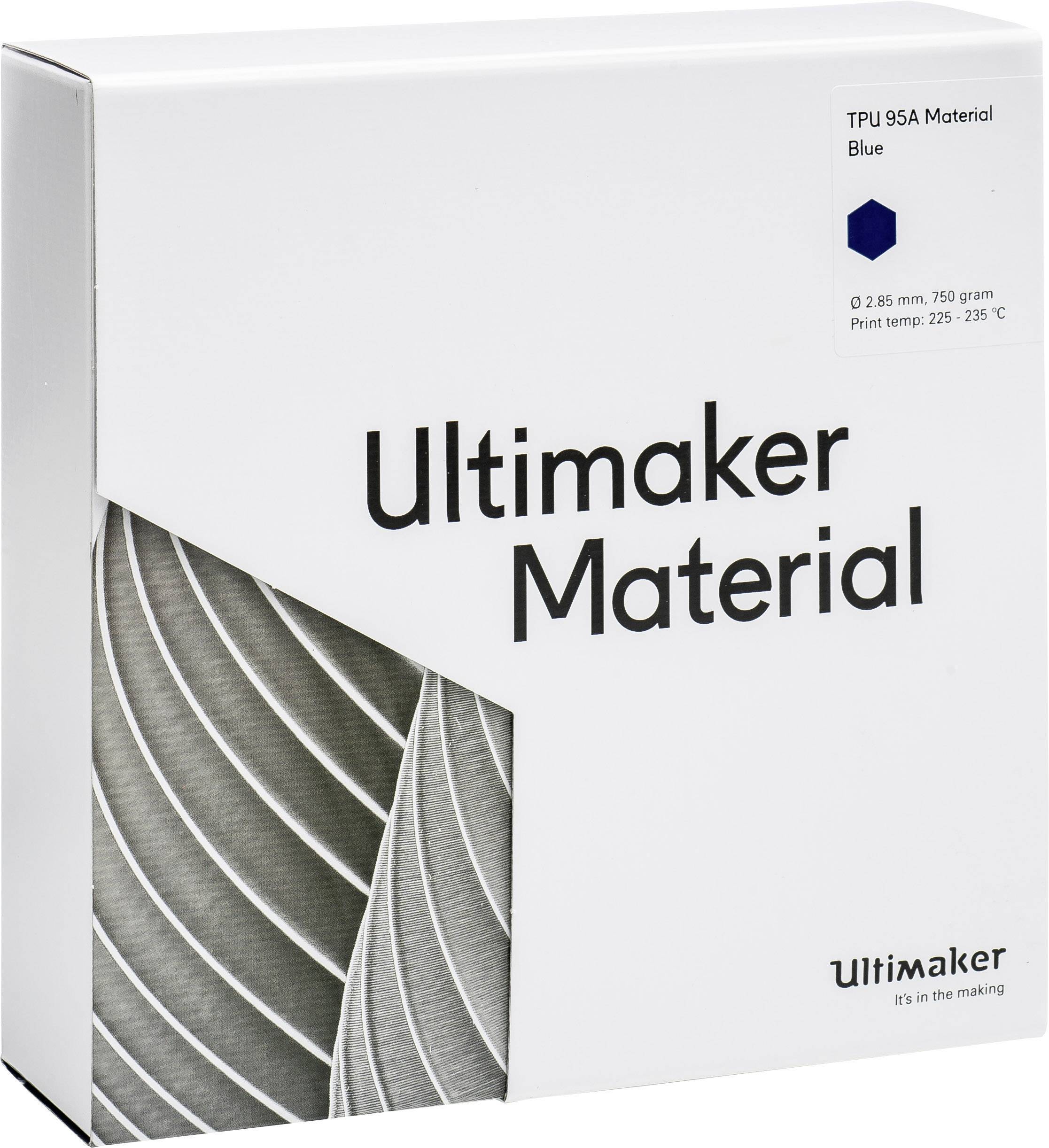 Ultimaker TPU - M0369 Blue 750 - 215194 Filament TPU semiflexibel 2.85mm 750g Blau 1St.