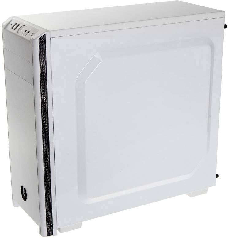Bitfenix Nova Midi-Tower PC-Gehäuse Weiß Seitenfenster, Staubfilter, 1 vorinstallierter Lüfter, 1 Vorinstallierter LED Lüfter