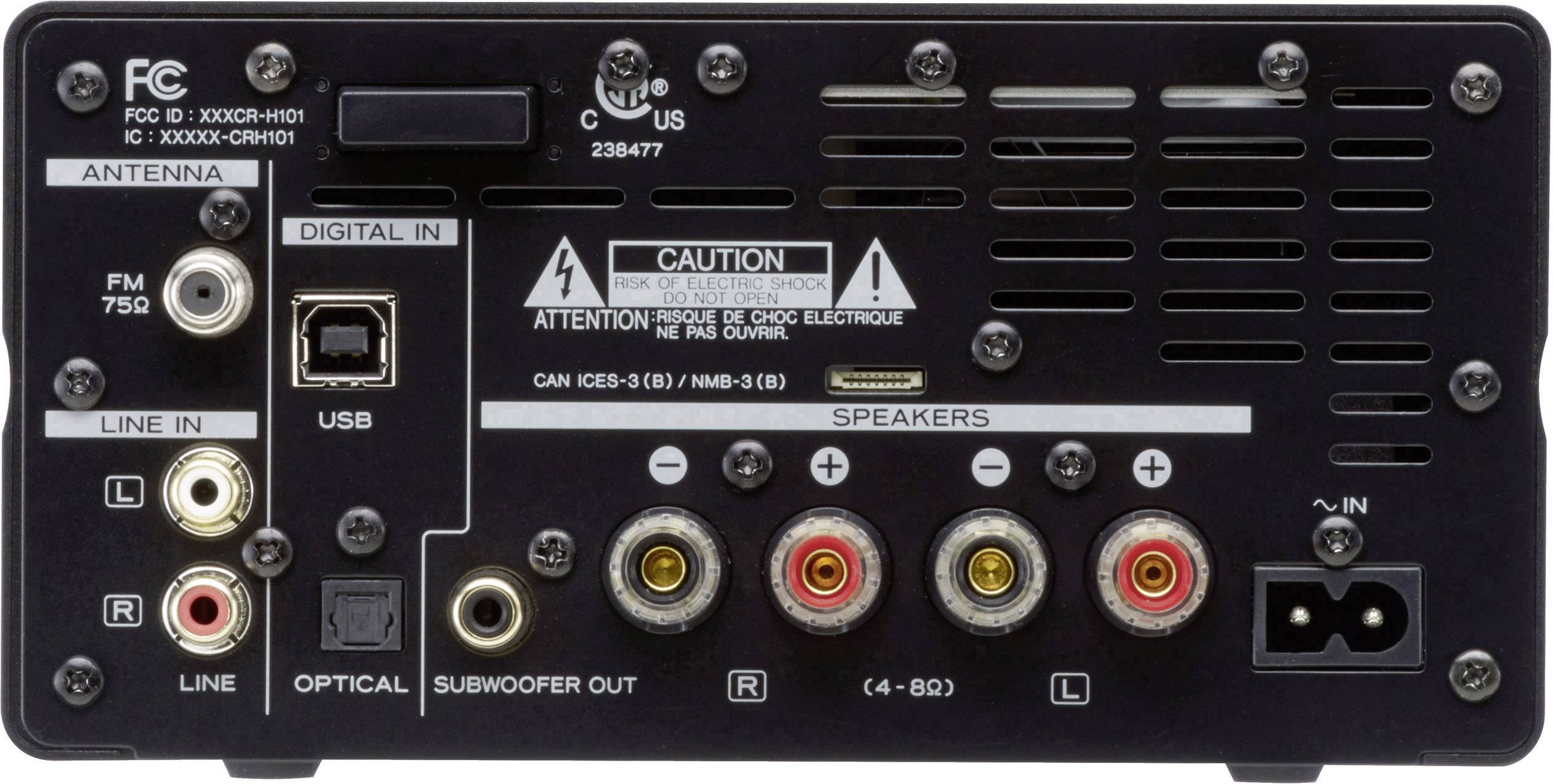 TEAC CR-H101-B CD-Player Schwarz Bluetooth®, USB