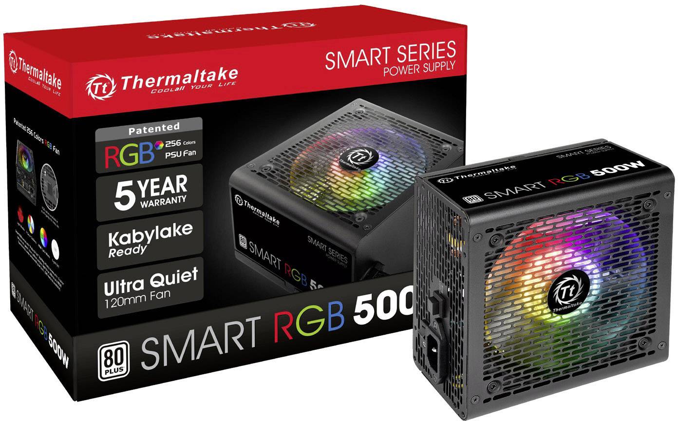 Thermaltake Smart RGB PC Netzteil 500W ATX 80PLUS® | digitalo