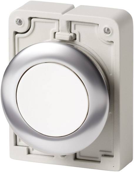 Eaton 182960 M30C-FD-W Drucktaster flach, rund, verchromt Weiß 1 St.