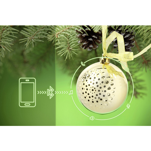 Technaxx Christmas Speaker Bluetooth® Lautsprecher Gold
