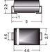 Semikron Z-Diode Z1SMA15 Gehäuseart (Halbleiter) DO-214AC Zener-Spannung 15 V Leistung (max) P(TOT) 1 W