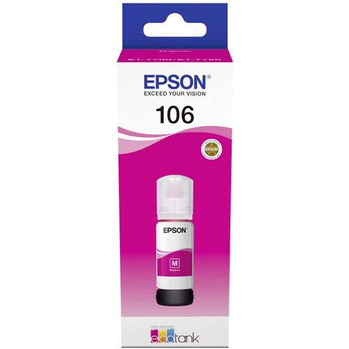 Epson C13T00R340 106 EcoTank Nachfülltinte Passend für Geräte des Herstellers: Epson Magenta 70 ml