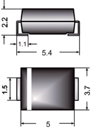 Semikron Ultraschnelle Si-Gleichrichterdiode US2S DO-214AA 1200V 2A