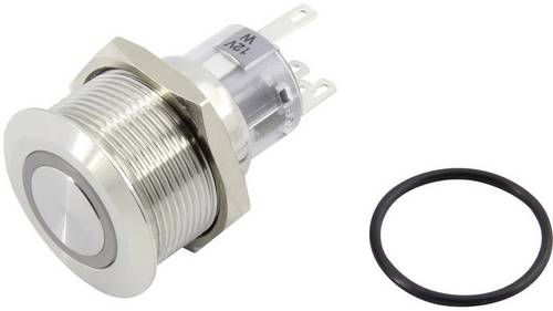 TRU COMPONENTS 1602486 TC-GQ22-A-11E/B/12V/S203 Drucktaster 250 V 5 A 1 x Aus/(Ein) tastend Blau IP