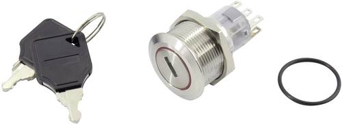 TC-GQ22-A-22Y/31/S203 Schlüsselschalter 250V 5A 2 x Aus/Ein/Ein 2 x 45° IP40 1St.