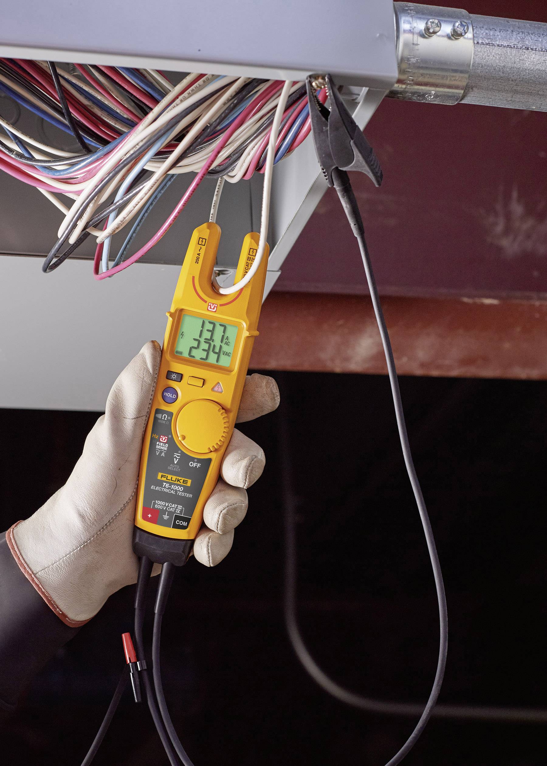 Fluke T6-1000/EU Hand-Multimeter, Elektrotester digital CAT III 1000 V, CAT IV 600 V Anzeige (Counts): 2000