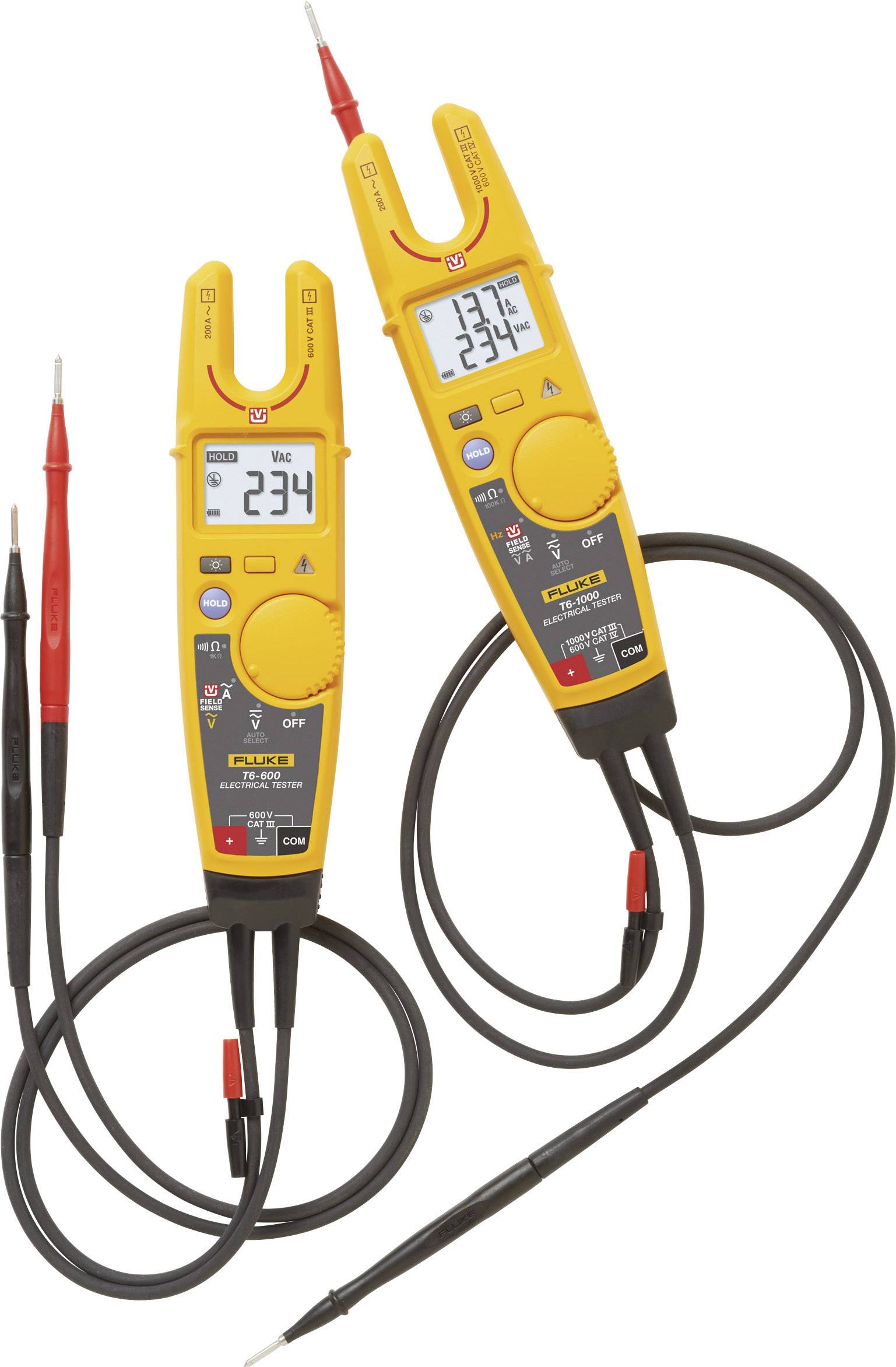 Fluke T6-1000/EU Hand-Multimeter, Elektrotester digital CAT III 1000 V, CAT IV 600 V Anzeige (Counts): 2000