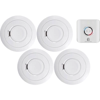 Ei Electronics Funk-Rauchwarnmelder 5er Set inkl. 10 Jahres-Batterie, vernetzbar Ei Electronics Funk-Rauchwarnmelder 5er Set inkl. 10 Jahres-Batterie, vernetzbar