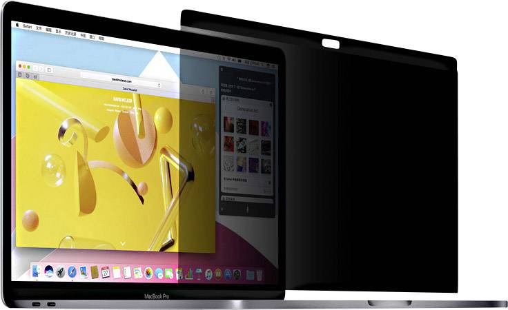 STARK Blickschutzfolie 38,1cm (15") Bildformat: 16:9 MPS-15-MBPC Passend für Modell (Gerätetypen): Apple MacBook Pro 15 Zoll