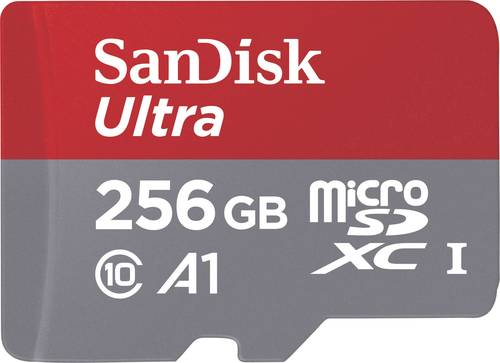 SanDisk Ultra® microSDXC-Karte 256GB Class 10, UHS-I A1-Leistungsstandard, inkl. Android-Software,