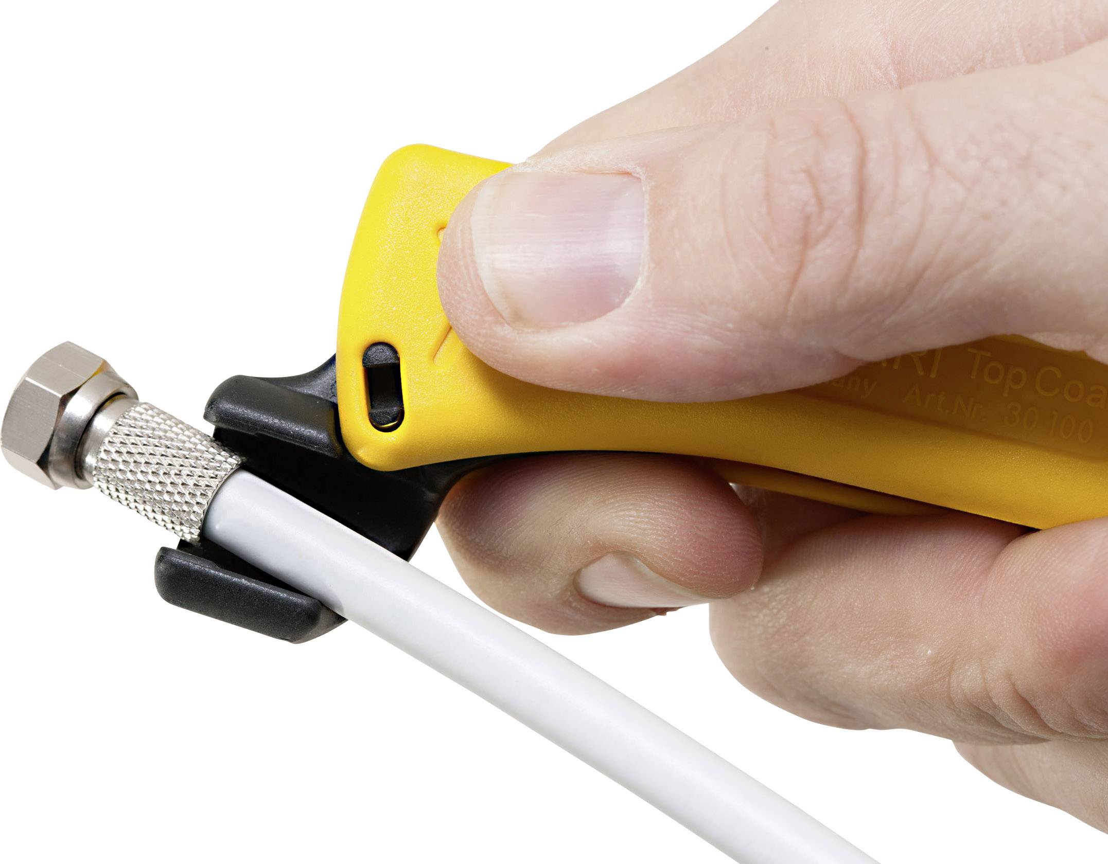 Jokari T30110 Kabelentmanteler Geeignet für Koaxialkabel 4.8 bis 7.5 mm RG6, RG59/U, RG58