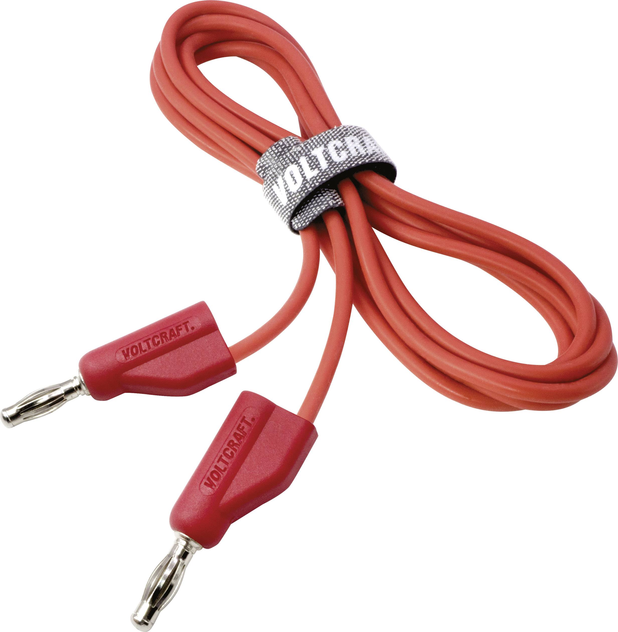 VOLTCRAFT MSB-300 Messleitungs-Set Lamellenstecker 4mm Lamellenstecker 4mm 2.00m 12St.