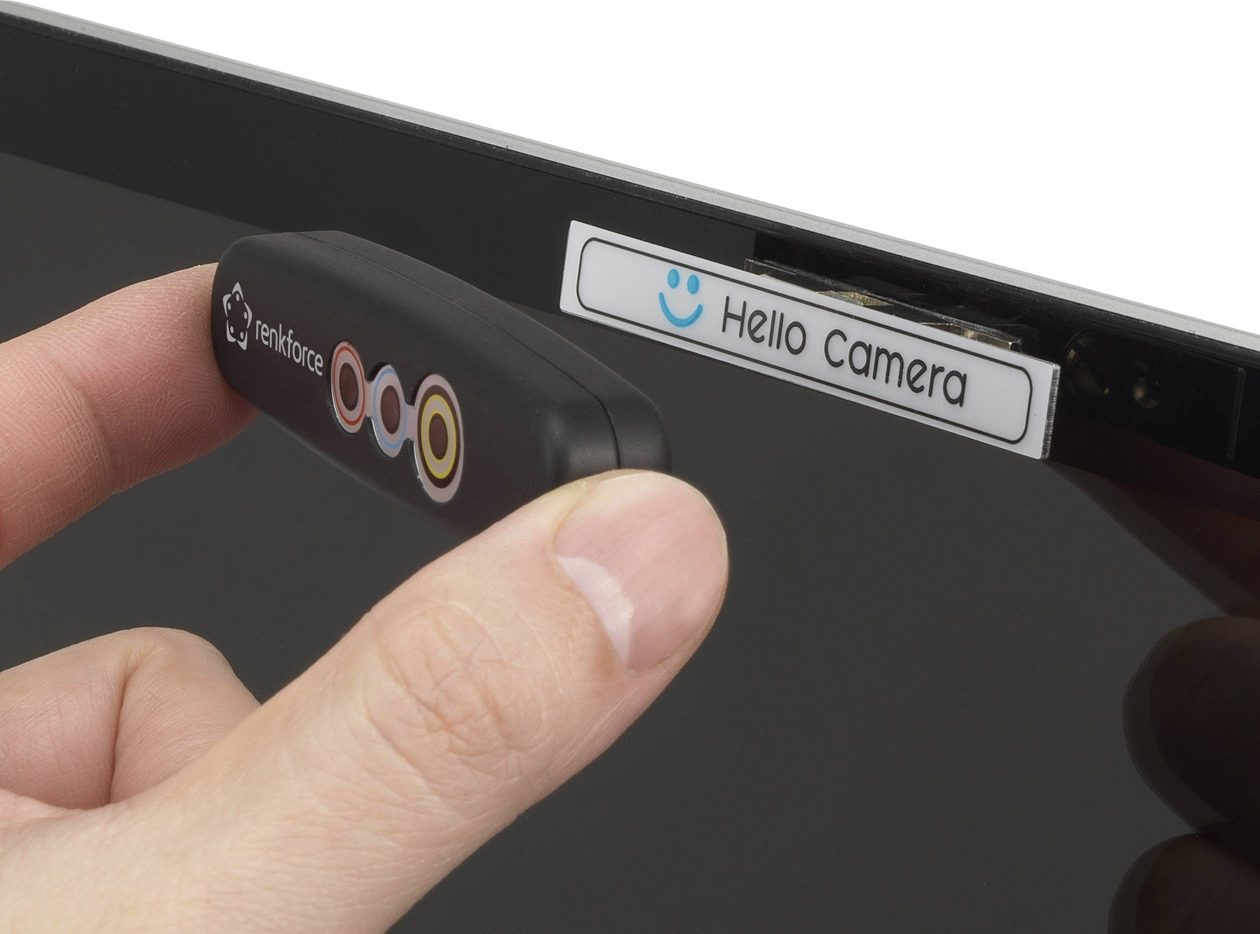 Renkforce Webcam 1280 x 720 Pixel RF-WEC-720P Gesichtserkennung für Windows Hello, Magnet-Halterung mit Infrarotkamera