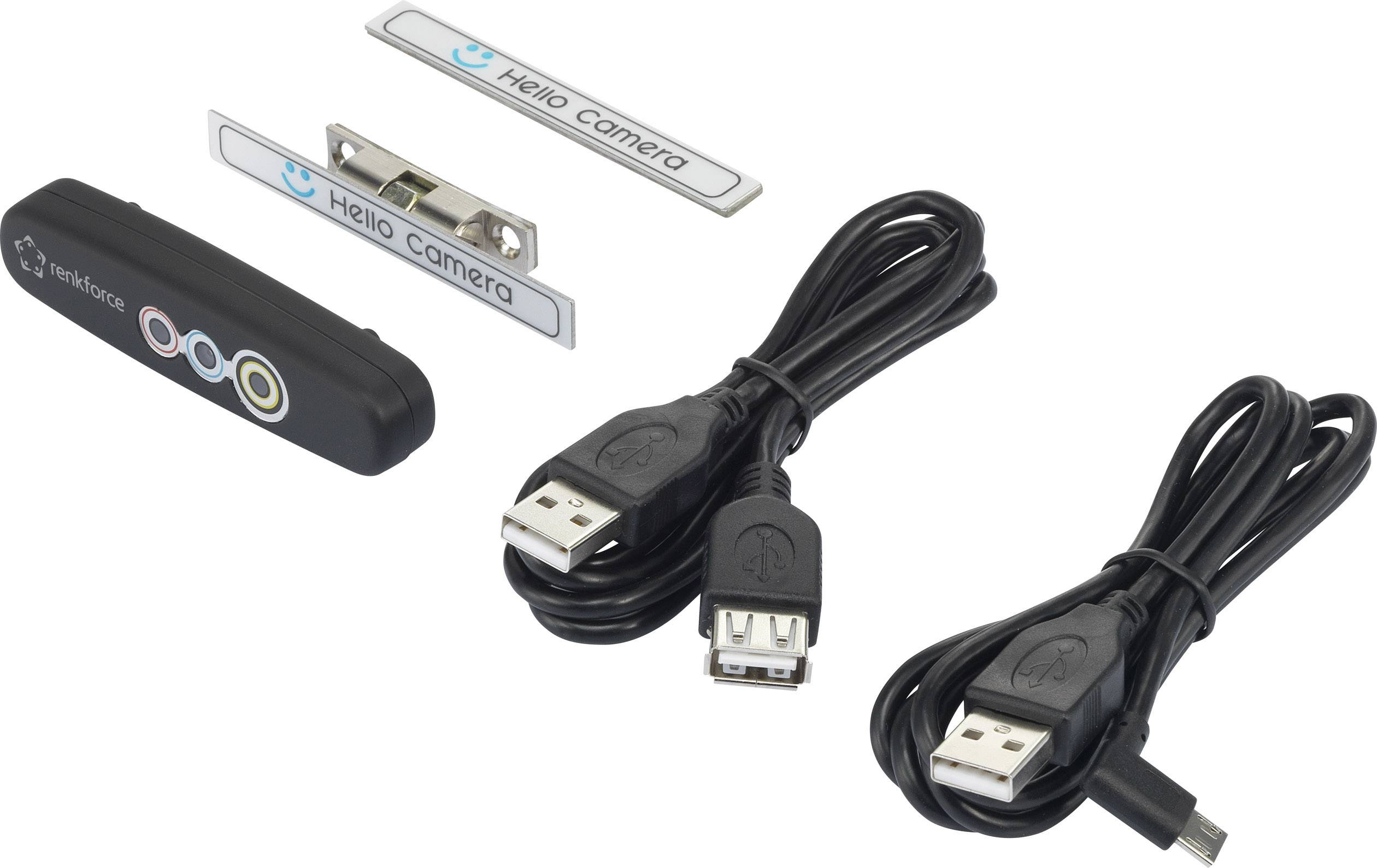 Renkforce Webcam 1280 x 720 Pixel RF-WEC-720P Gesichtserkennung für Windows Hello, Magnet-Halterung mit Infrarotkamera