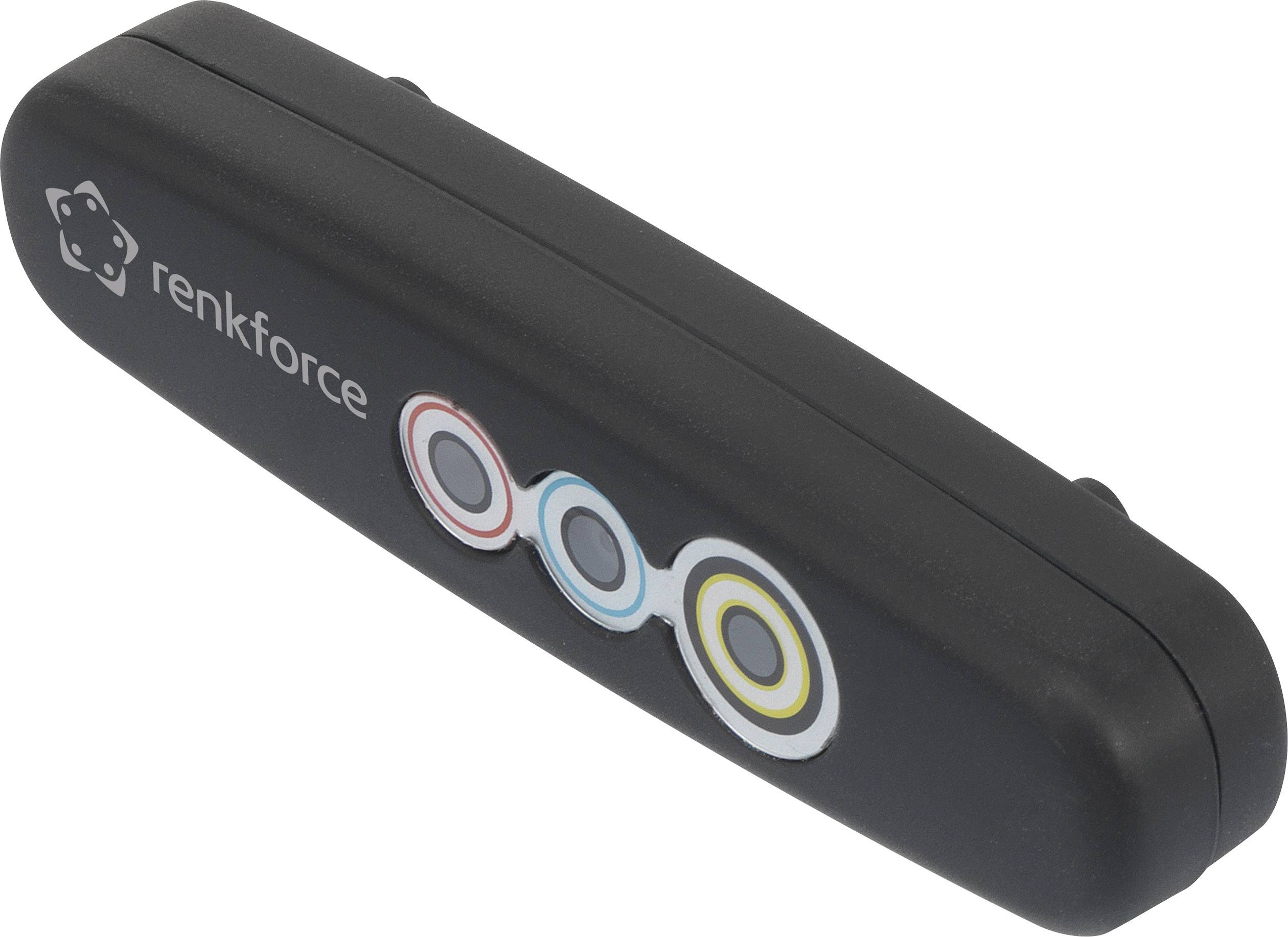 Renkforce Webcam 1280 x 720 Pixel RF-WEC-720P Gesichtserkennung für Windows Hello, Magnet-Halterung mit Infrarotkamera